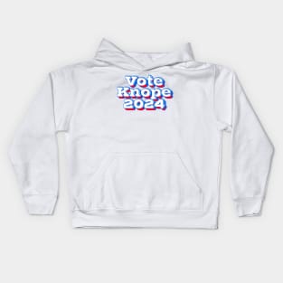 Vote Knope 2024 -- Retro Style Design Kids Hoodie